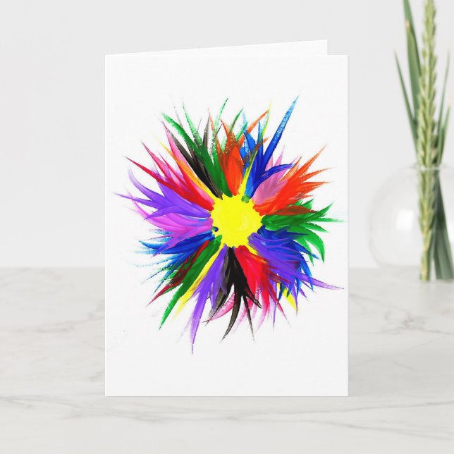 Tarjeta El caramelo riega al artista del autismo (Anverso)