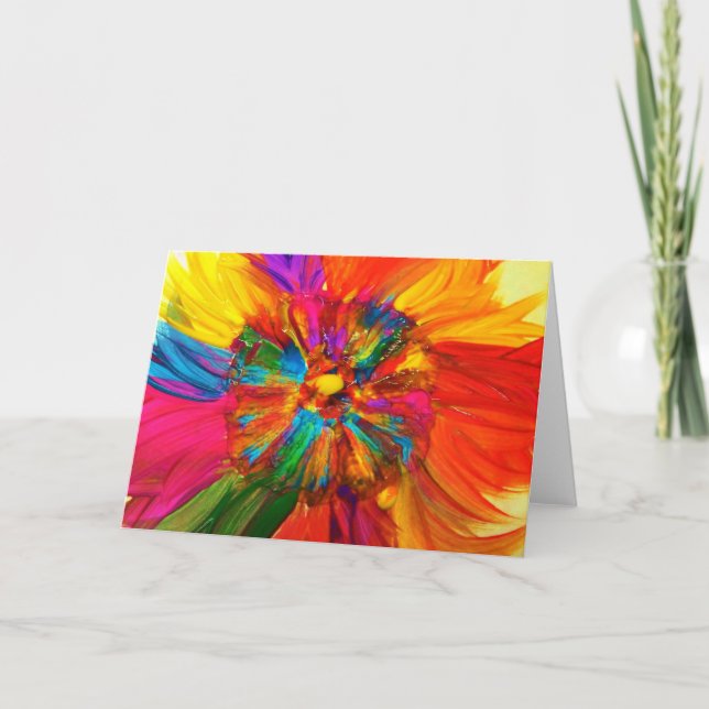Tarjeta El caramelo riega al artista del autismo (Anverso)