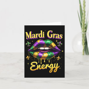 Tarjeta El Carnaval de Energía del Mardi Gras levanta Nuev