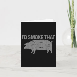 Tarjeta El Carnicero De Chef Bbq Humedeía Ese Divertido Fa