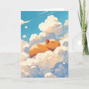 Tarjeta El carpincho sueña en las nubes