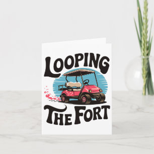 Tarjeta El Carro Fort Golf Camping Funny Vacaciones