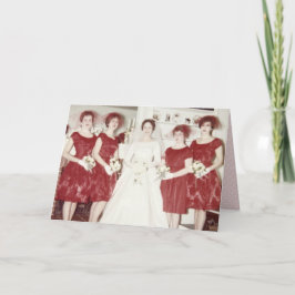 Tarjeta El casarse retro de los años 60