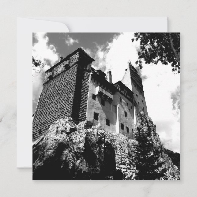 Tarjeta El castillo de Bran Dracula, Rumania (Anverso)