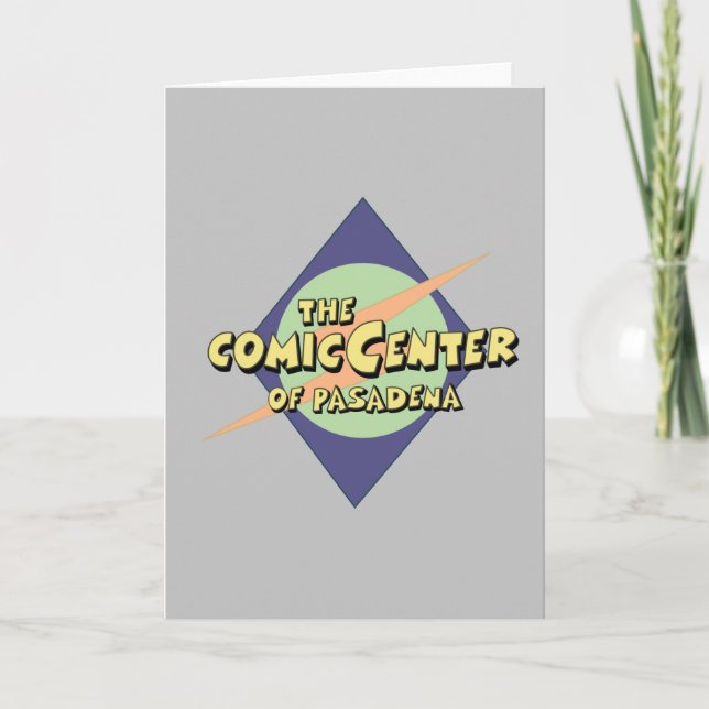 Tarjeta El Centro de Cómics de Pasadena (Anverso)