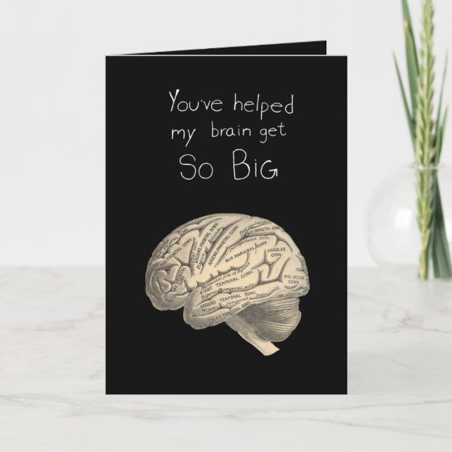 Tarjeta El cerebro es tan grande (Anverso)
