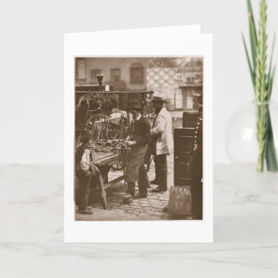 Tarjeta El cerrajero de la calle, a partir de la 'vida en