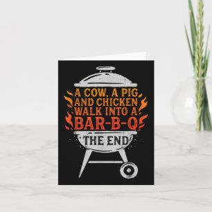 Tarjeta El Chef, Una Vaca, Un Cerdo Y Un Pollo, Entran En 