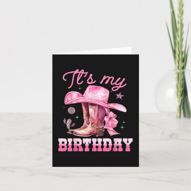 Tarjeta El Chica de cumpleaños es mi compañía occidental r (Anverso)