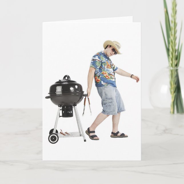 Tarjeta El chico del grill (Anverso)