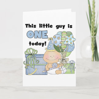 Tarjeta El chico pequeño es una camiseta y regalos