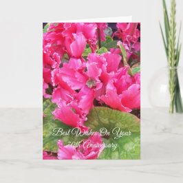 Tarjeta El ciclamen Personalizado 70° Aniversario Boda