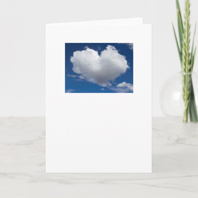 Tarjeta El cielo dice amor (Anverso)