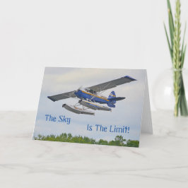 Tarjeta El cielo es el aeroplano del límite