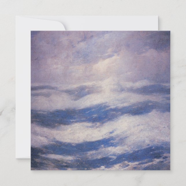 Tarjeta El cielo y el océano (por Emil Carlsen) (Anverso)