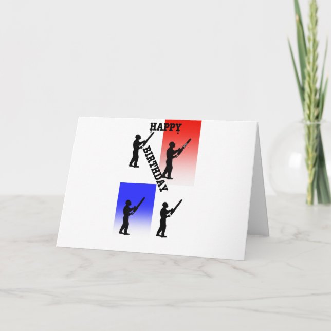 Tarjeta El cirujano del árbol aborista Regalo de cumpleaño (Anverso)