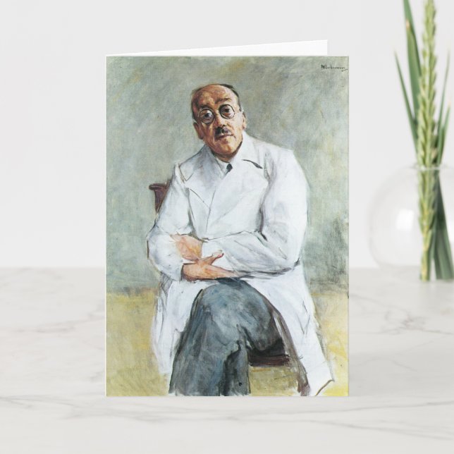 Tarjeta El cirujano (por Max Liebermann) (Anverso)