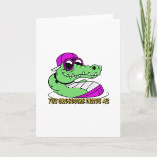 Tarjeta El cocodrilo dentro de mí   diseño bonito y hermos