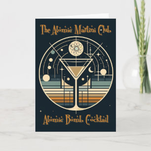 Tarjeta El cóctel de bomba atómica del Atomic Martini Club