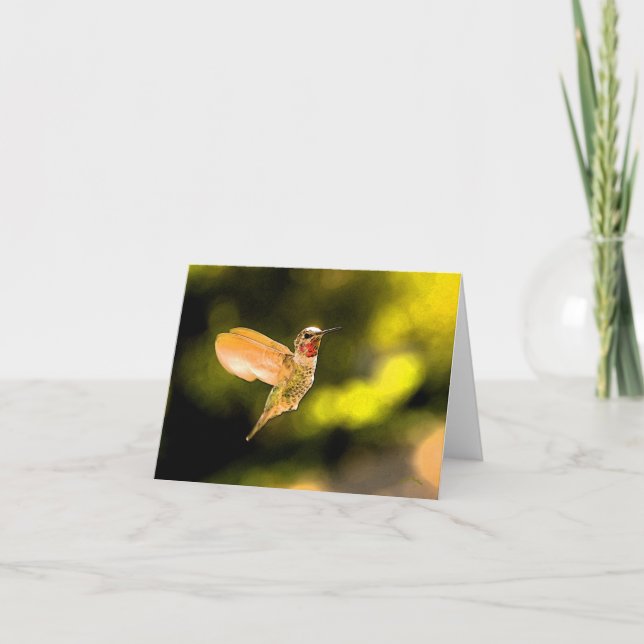 Tarjeta El colibrí de Ana (Anverso)