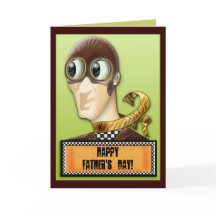 El conductor de la carrera (tarjeta del Día del Pa