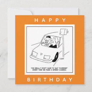 Tarjeta El conductor dice queso al pasar una cámara de vel