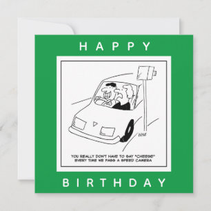 Tarjeta El conductor dice queso al pasar una cámara de vel
