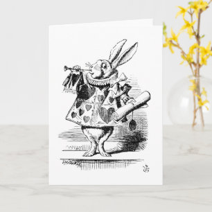 Tarjeta El Conejo Blanco, Las Aventuras de Alicia en el Pa