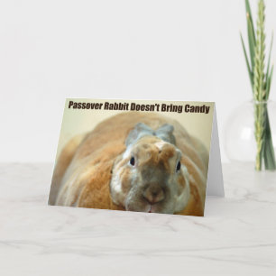 Tarjeta El conejo del Passover no pasa encima