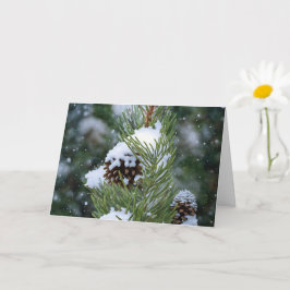 Tarjeta El cono de la nieve en el feriado de los Navidades