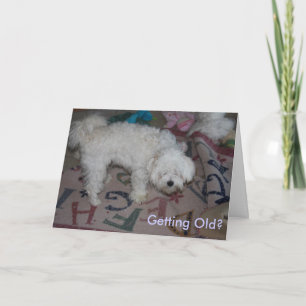 Tarjeta ¿El conseguir viejo?
