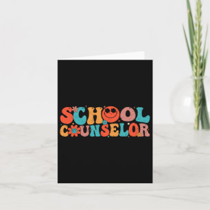 Tarjeta El Consejero Escolar Groovy Regresa Al Profesor Es