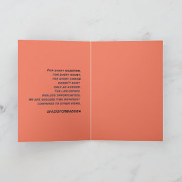 Tarjeta "El corazón blanco negro del sol" y la duda