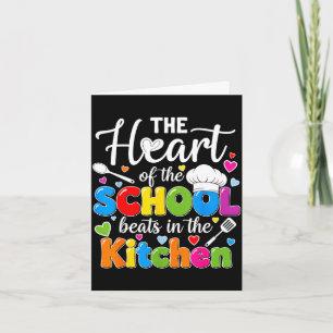 Tarjeta El corazón de la escuela late en la cocina detrás