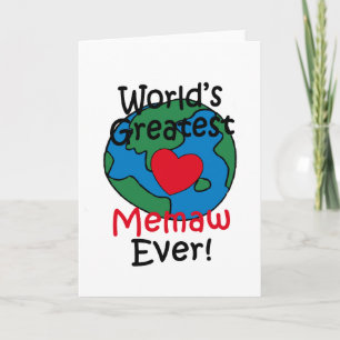Tarjeta El corazón más grande de Memaw del mundo