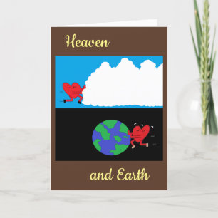 Tarjeta El corazón mueve el cielo y la tierra