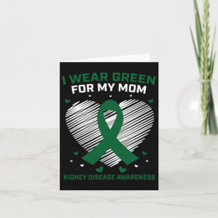 Tarjeta El Corazón Que Llevo Es Verde Para Mi Madre Enferm