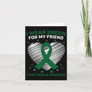 Tarjeta El Corazón Que Llevo Vestido Verde Por Mi Amigo De