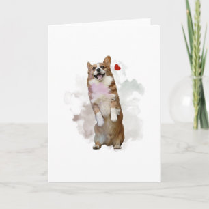 Tarjeta El Corgi Corgi Art Dog Dueño Regalo Para Corgi Lov