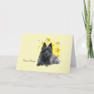 Tarjeta El corto Cairn Terrier es una estrella