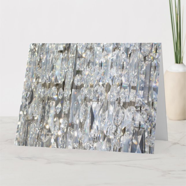 Tarjeta El cristal Purpurinoso de Glitzy (Anverso)