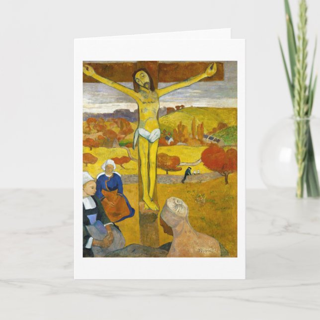 Tarjeta El Cristo Amarillo, Gauguin (Anverso)