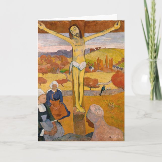 Tarjeta El Cristo Amarillo | Paul Gauguin (Anverso)