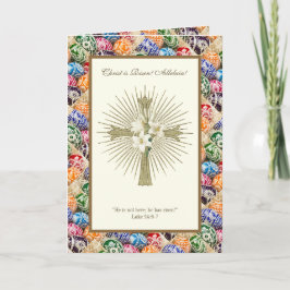 Tarjeta El Cristo de los huevos de Pascua de Ucrania es Al