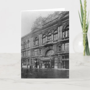 Tarjeta El criterio Restaurant y Theatre, 1902