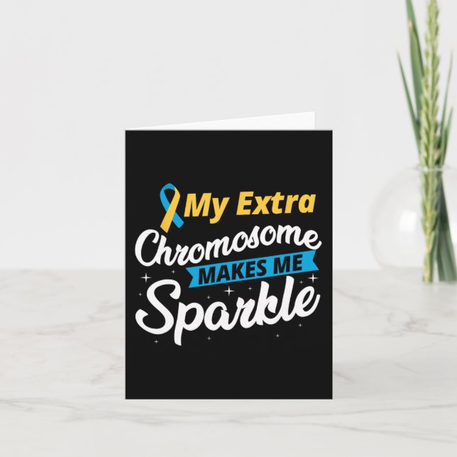 Tarjeta El cromosoma extra me hace espumar el síndrome de  (Anverso)
