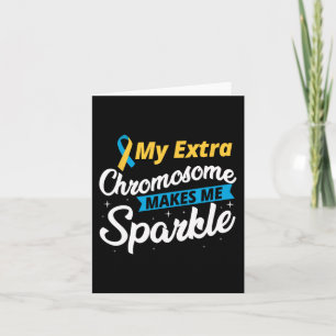 Tarjeta El cromosoma extra me hace espumar el síndrome de