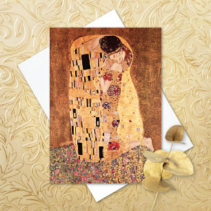 Tarjeta El cuadro El Beso de Gustav Klimt