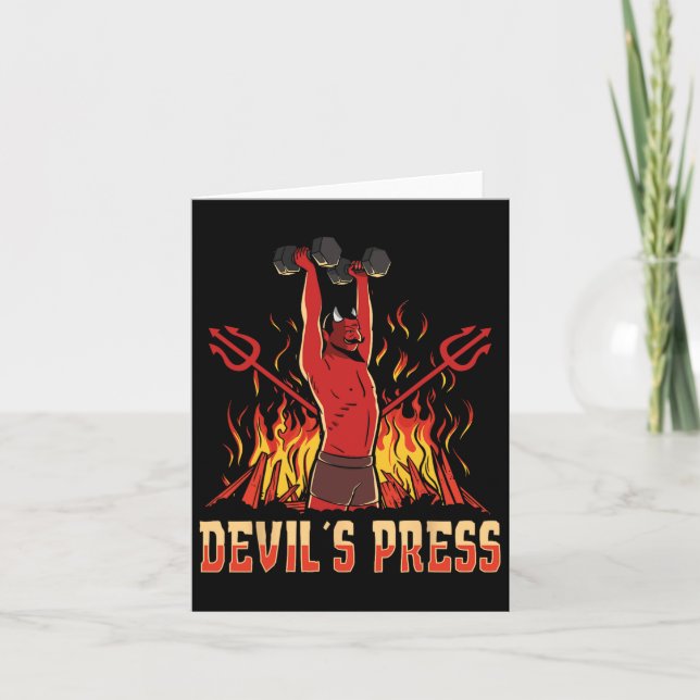 Tarjeta El cuerpo de prensa de Satan Devil (Anverso)