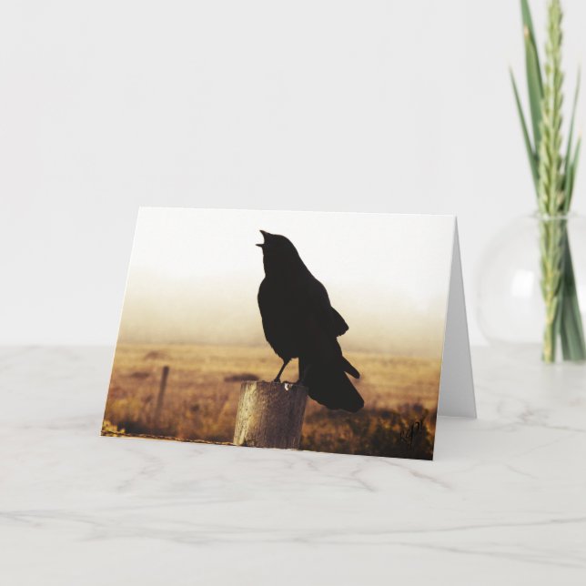 Tarjeta El cuervo (Anverso)